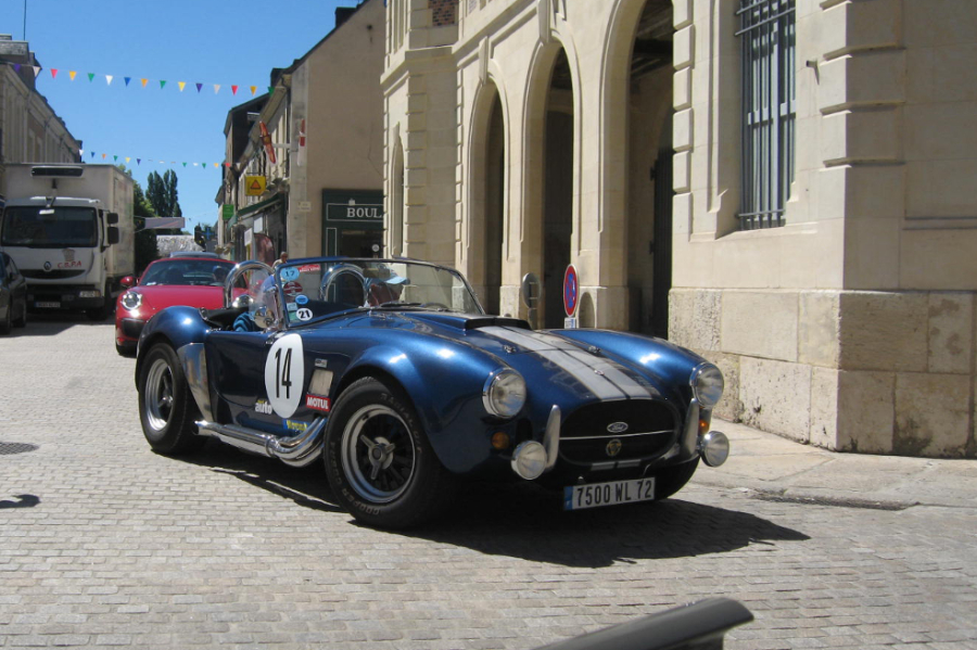 AC Cobra at the St Calais classic car rally