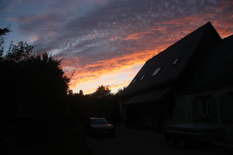 Garden bench seat at Les Bouts de Ralle Chambre D'Hotes